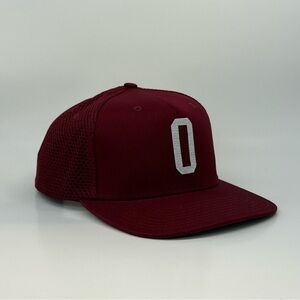 Shutout “Vezina” Flat Brim Hat – Burgundy Mesh